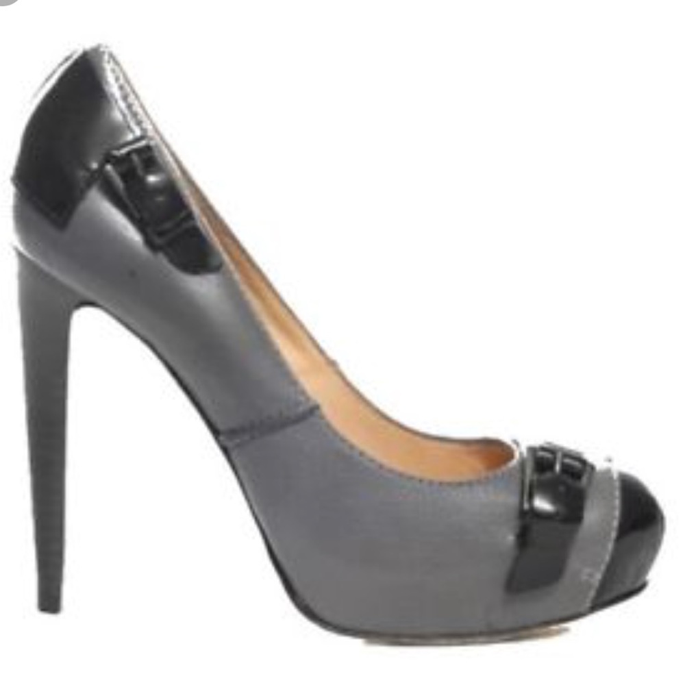 L.a.m.b grey and black Heels
